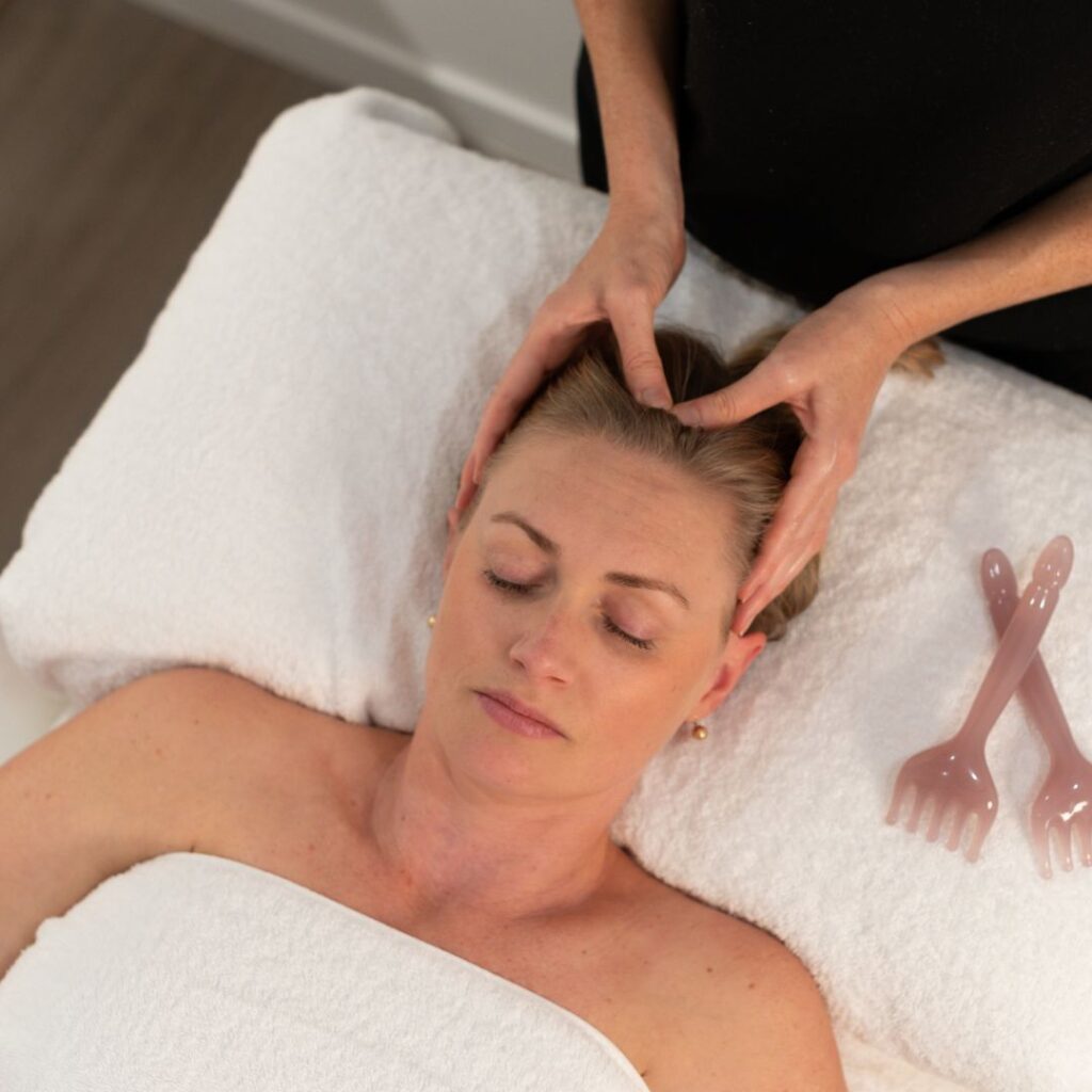 Aromatherapy Head Scalp Face Massage