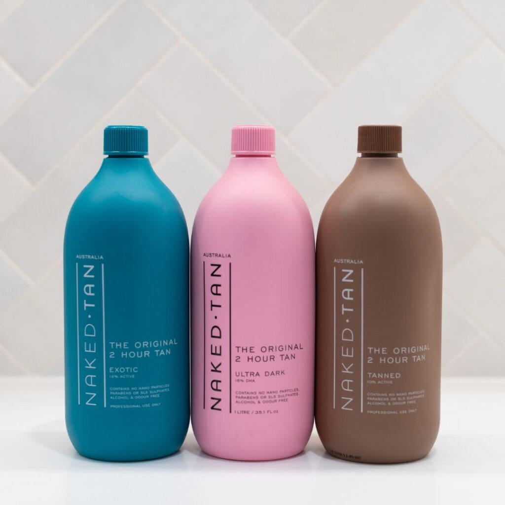 Spray tan bottles