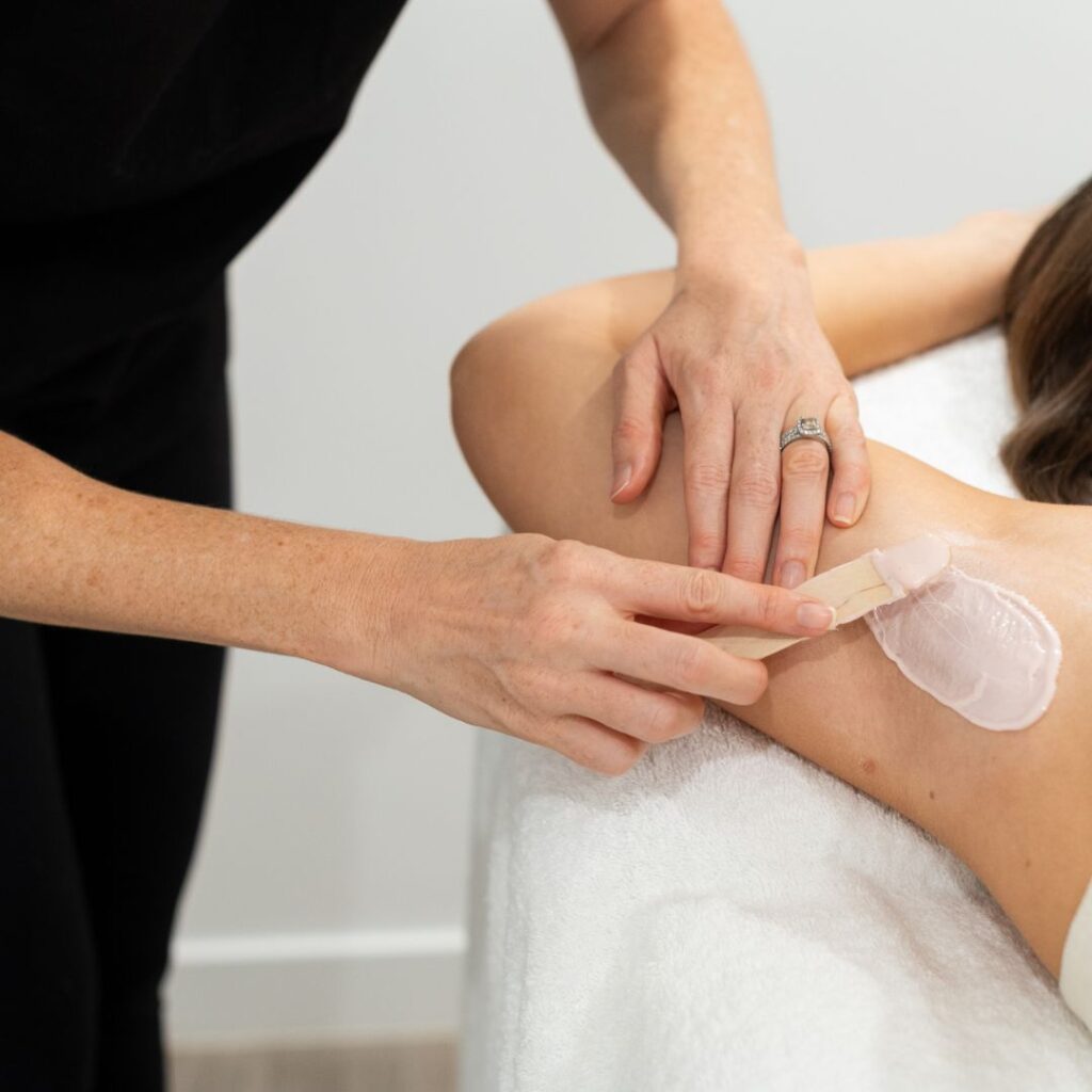 Underarm waxing