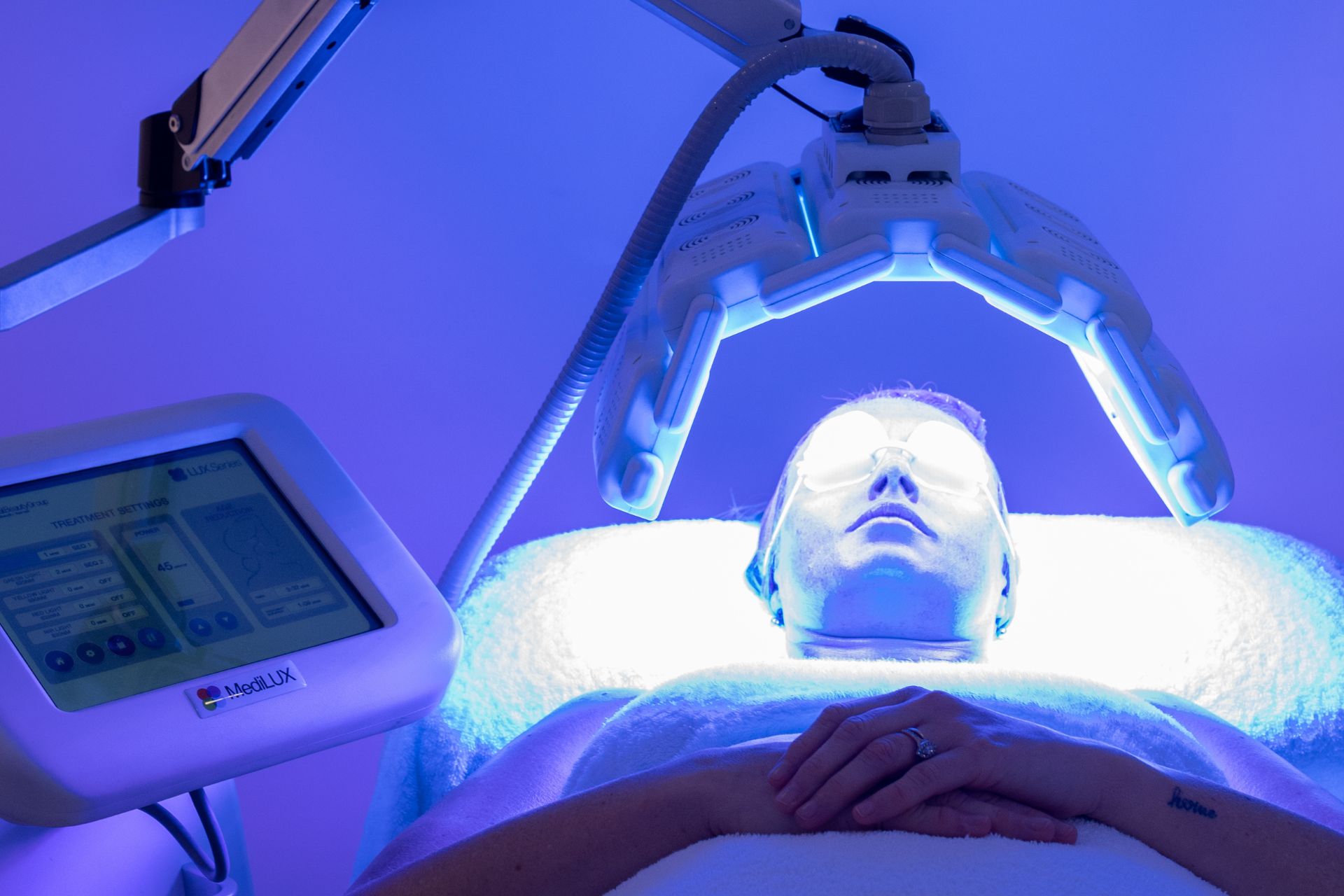 LED treatment in the BNY Palm Beach salon
