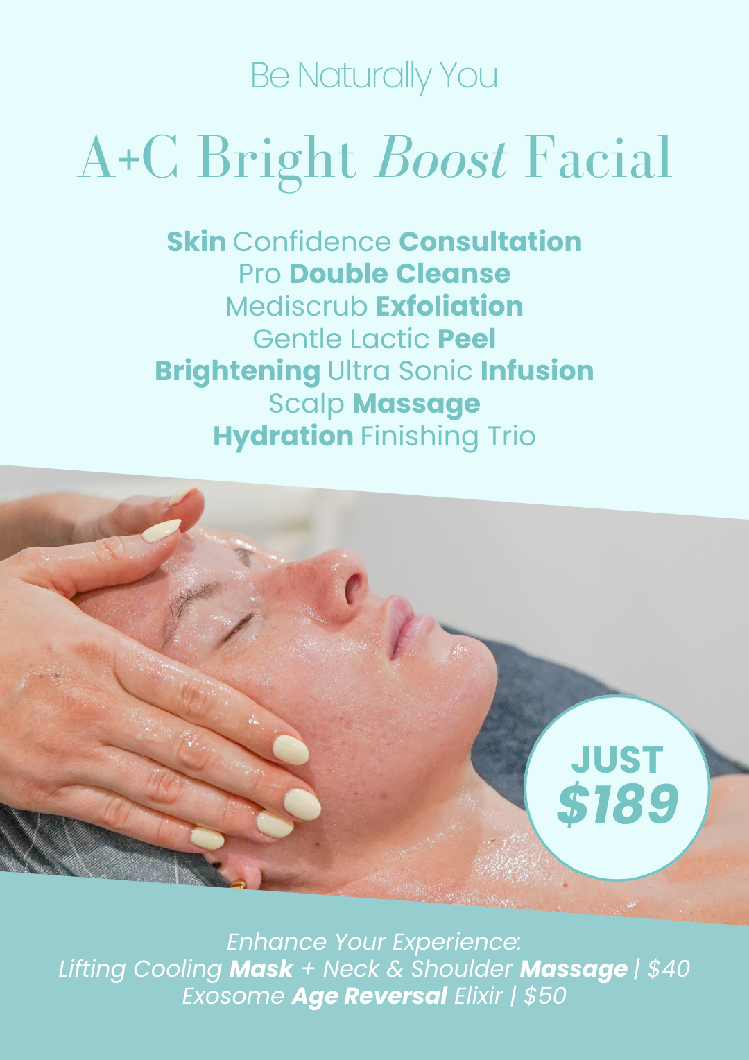 Dry, dull rough skin. Anti Aging Facial